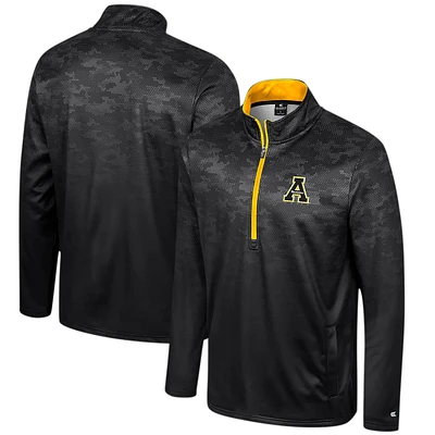 Colosseum Black Appalachian State Mountaineers The Machine Veste à demi-zip pour homme