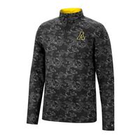 Men's Colosseum Black Appalachian State Mountaineers Tivo Quarter-Zip Jacket