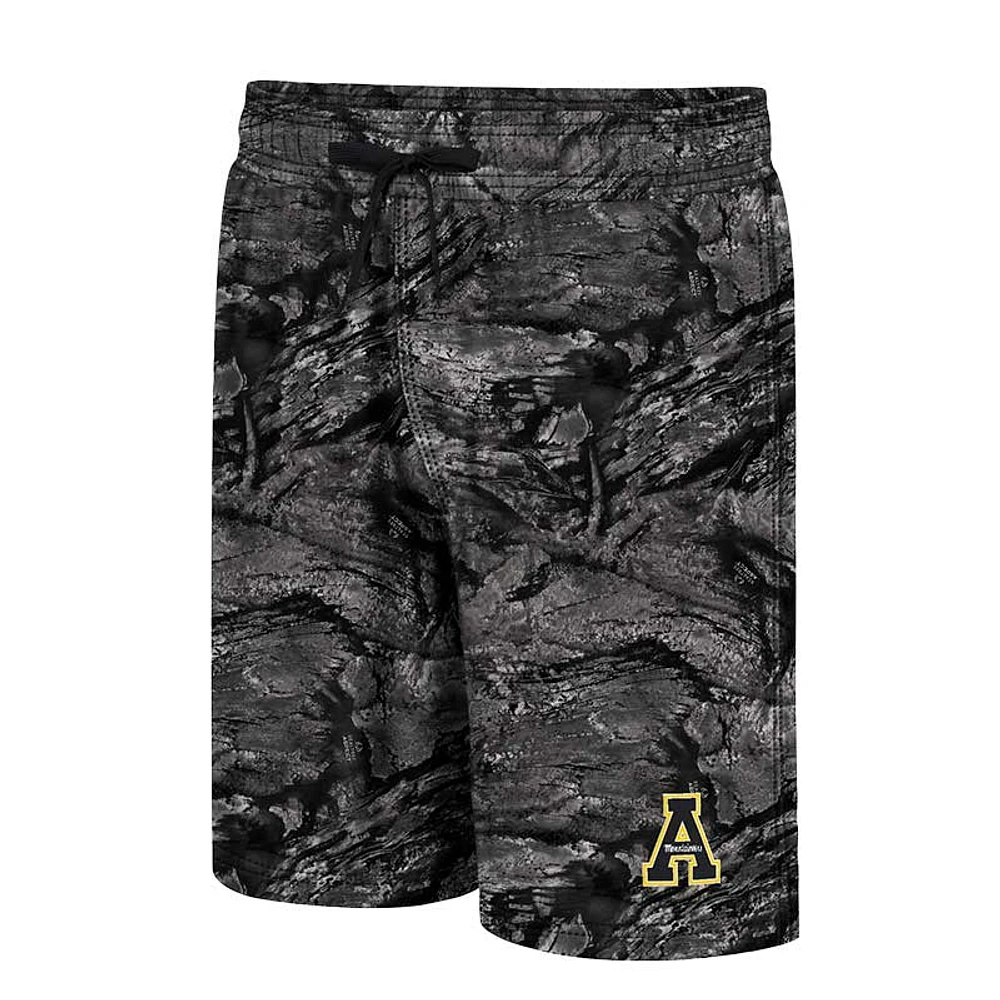 Men's Colosseum Charcoal Appalachian State Mountaineers Realtree Aspect Ohana Swim Shorts