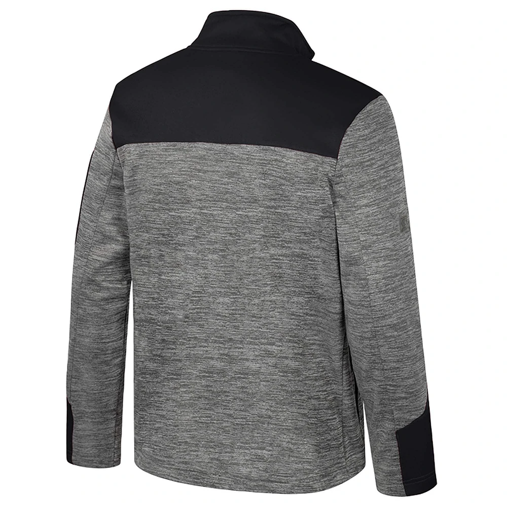 Veste zippée complète pour homme Colosseum gris/noir Appalachian State Mountaineers