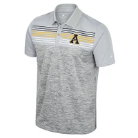 Men's Colosseum Gray Appalachian State Mountaineers Cybernetic Polo