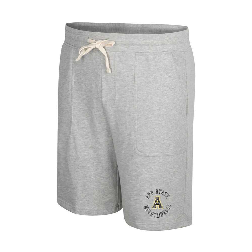 Men's Colosseum Heather Gray Appalachian State Mountaineers Love To Hear This Terry Shorts