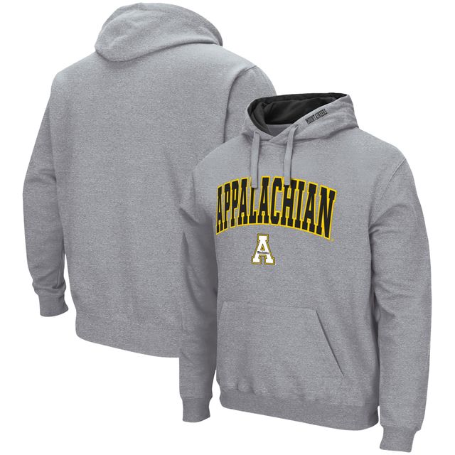 Colosseum gris chiné Appalachian State Mountaineers Arch and Logo Sweat à capuche pour homme