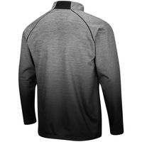 Men's Colosseum Heathered Gray Appalachian State Mountaineers Sitwell Sublimated Quarter-Zip Raglan Pullover Jacket