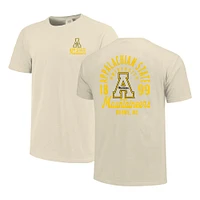 T-shirt crème pour homme avec motif mascotte des Appalachian State Mountaineers
