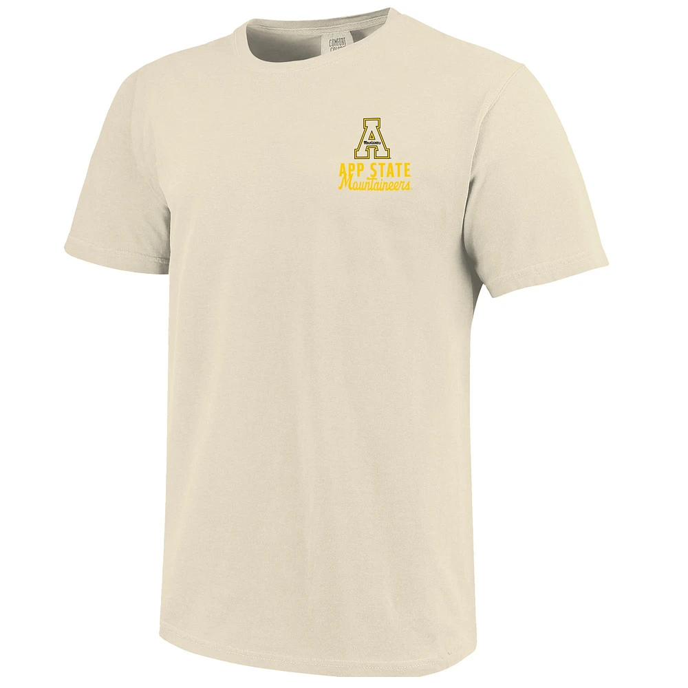 T-shirt crème pour homme avec motif mascotte des Appalachian State Mountaineers