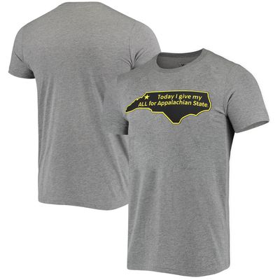 Men's Homefield Heather Gray Appalachian State Mountaineers Vintage TIGMA T-Shirt