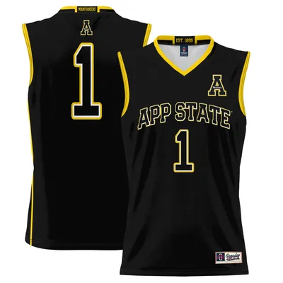 #1 Appalachian State Mountaineers ProSphere Basketball Jersey - Black