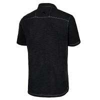 Men's Tommy Bahama Black Appalachian State Mountaineers Paradiso Cove Polo