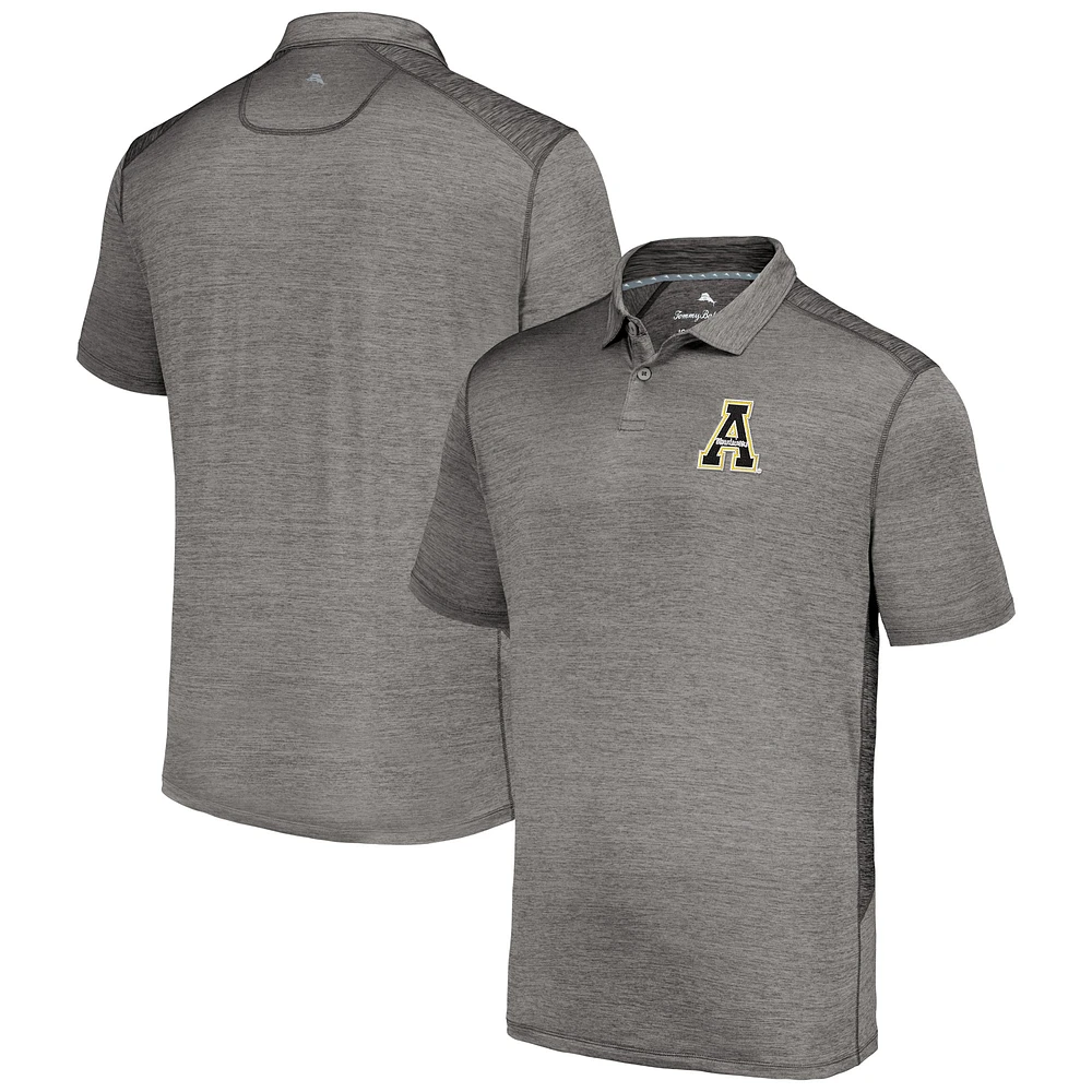 Polo Tommy Bahama gris Appalachian State Mountaineers Delray IslandZone pour hommes