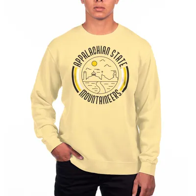 Men's Uscape Apparel Yellow ECU Pirates Pigment Dyed Fleece Crew Neck  Sweatshirt