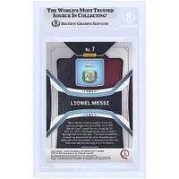 Lionel Messi Argentina National Team Autographed 2022 Panini Prizm Fifa World Cup Qatar #7 BAS Authenticated Card