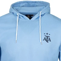 Men's Sport Design Sweden  Light Blue Argentina National Team Relaxed Hooded Long Sleeve T-Shirt