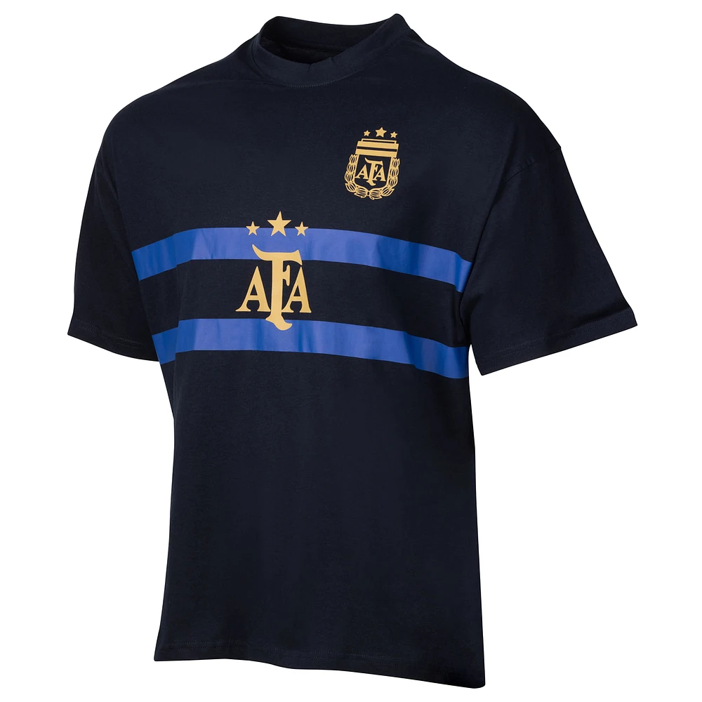 Men's Sport Design Sweden  Navy Argentina National Team Oversized T-Shirt