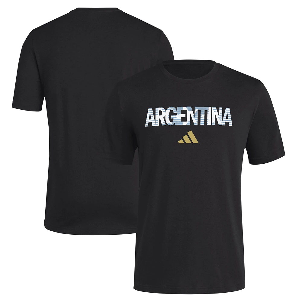 Men's adidas Black Argentina National Team  High Brand Read T-Shirt