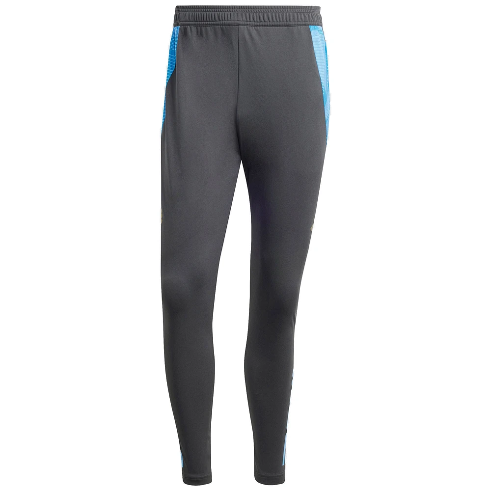 Pantalon d'entraînement adidas gris AEROREADY de l'équipe nationale argentine 2024 pour homme