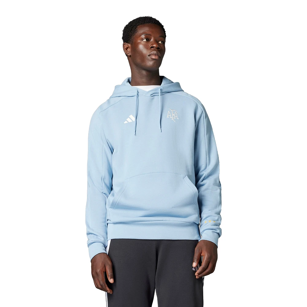 Sweat à capuche adidas bleu clair pour homme, ADN, 50e anniversaire de l'équipe nationale argentine