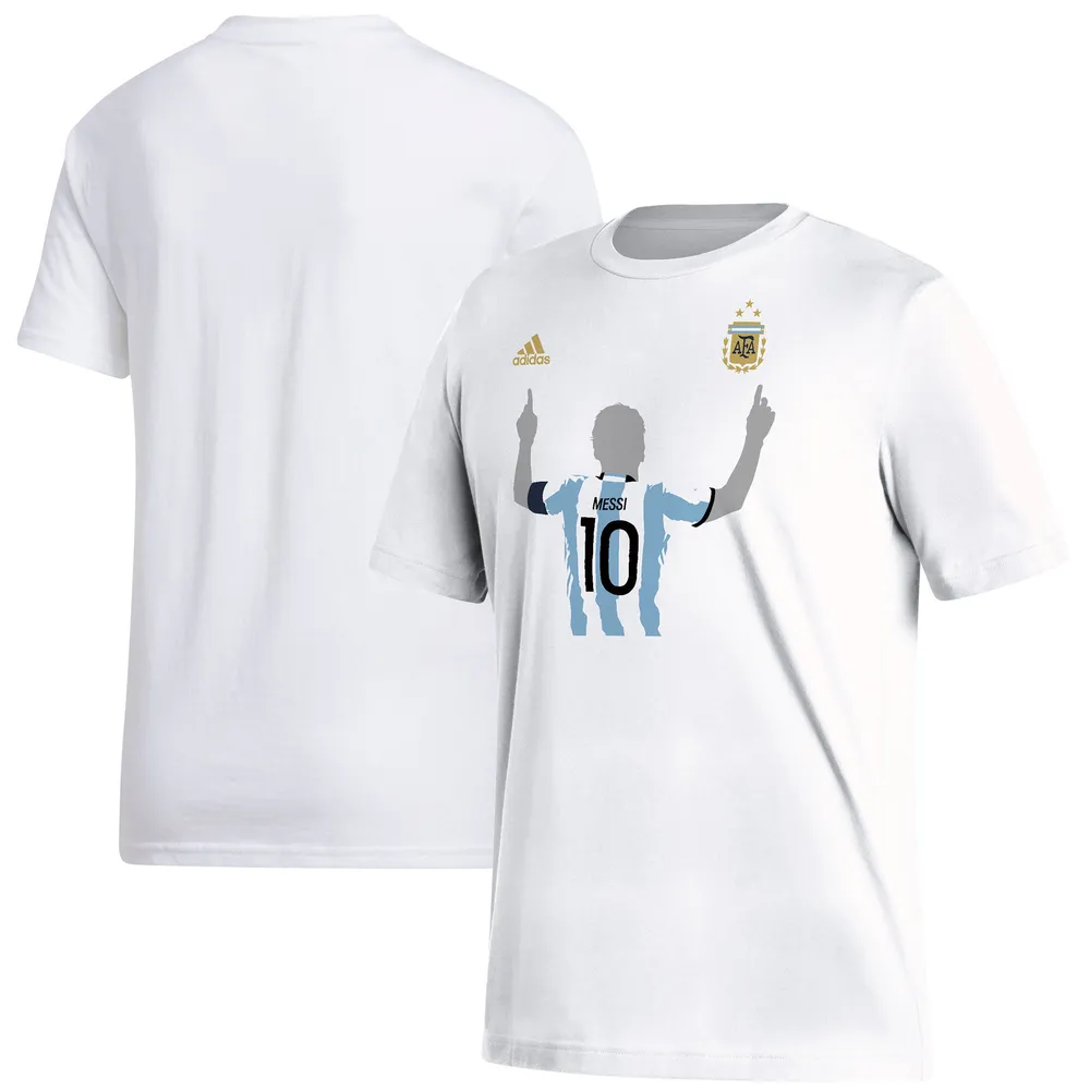 Ficticio Desarmado descanso Lids Lionel Messi Argentina National Team adidas 2022 Winners Celebration  T-Shirt - White | Brazos Mall