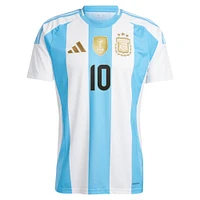 Men's adidas Lionel Messi White Argentina National Team 2024 Home Replica Player Jersey