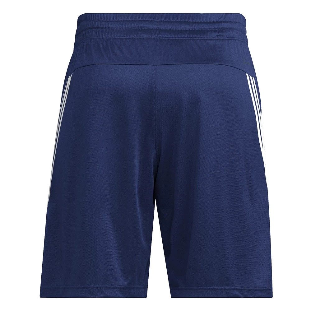 Men's adidas Navy Argentina National Team Club Crest Three-Stripe AEROREADY Shorts