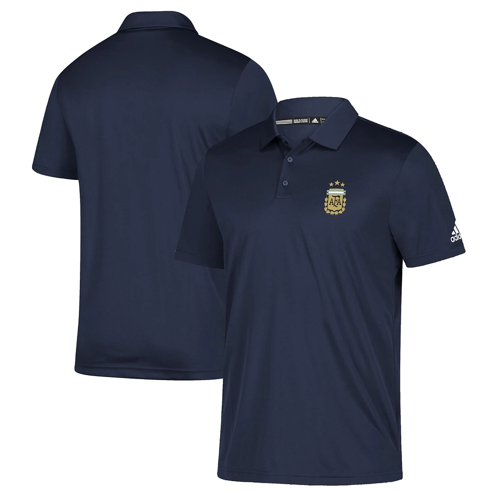 Polo Climalite Grind de l'équipe nationale d'Argentine adidas pour hommes, bleu marine