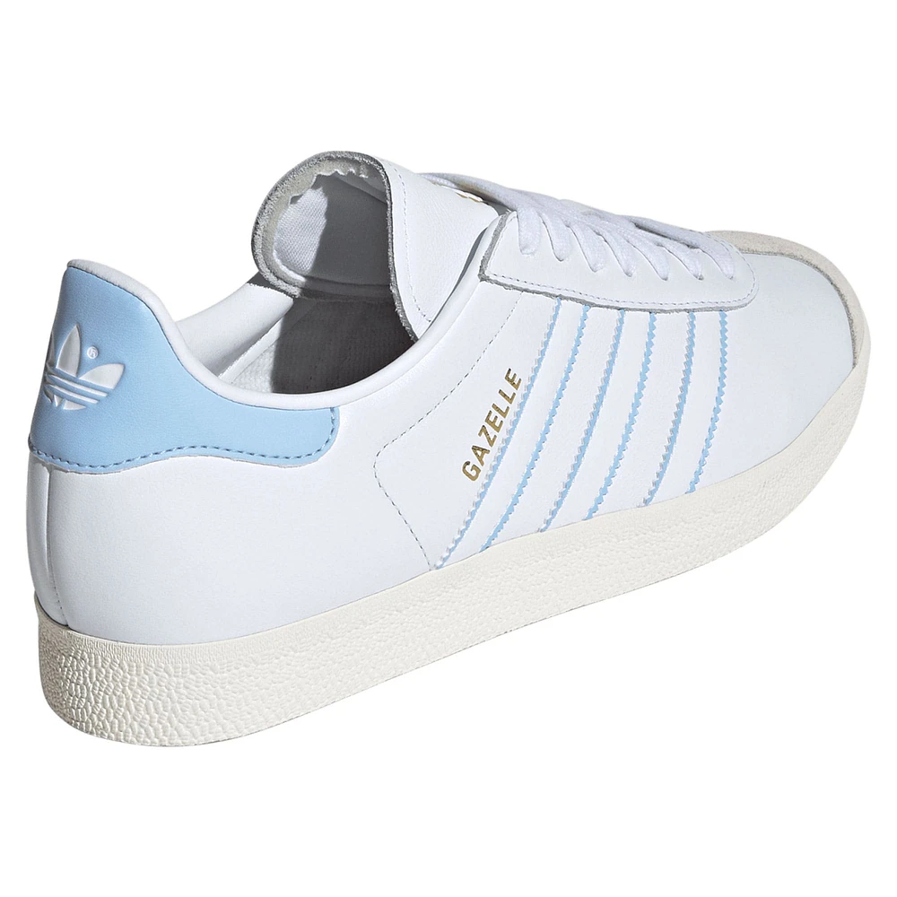 Men's adidas Originals  White Argentina National Team Gazelle Shoes