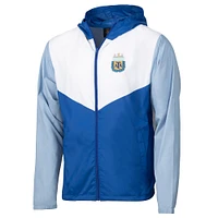 Men's Royal Argentina National Team Block Pro Full-Zip Windbreaker Jacket