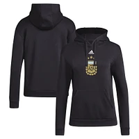 Women's adidas Black Argentina National Team Crest Pullover Hoodie