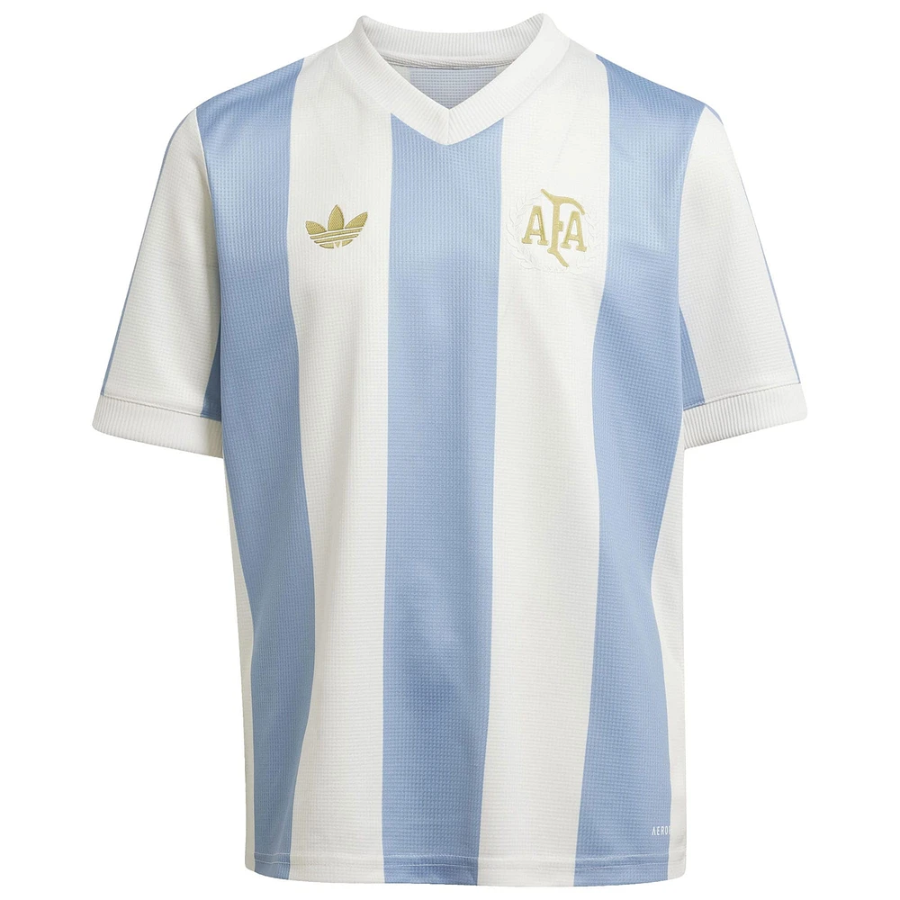 Maillot réplique bleu clair du 50e anniversaire de l'équipe nationale argentine adidas Originals pour jeunes