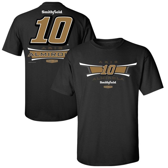 T-shirt à 2 points Aric Almirola Lifestyle Collection Stewart-Haas Racing Team noir pour homme