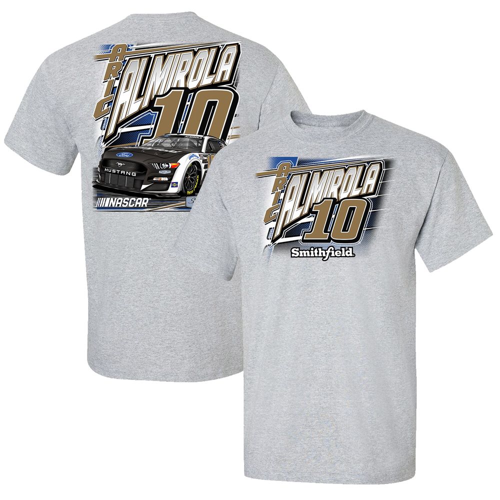 Men's Stewart-Haas Racing Team Collection Heathered Gray Aric Almirola Car T-Shirt