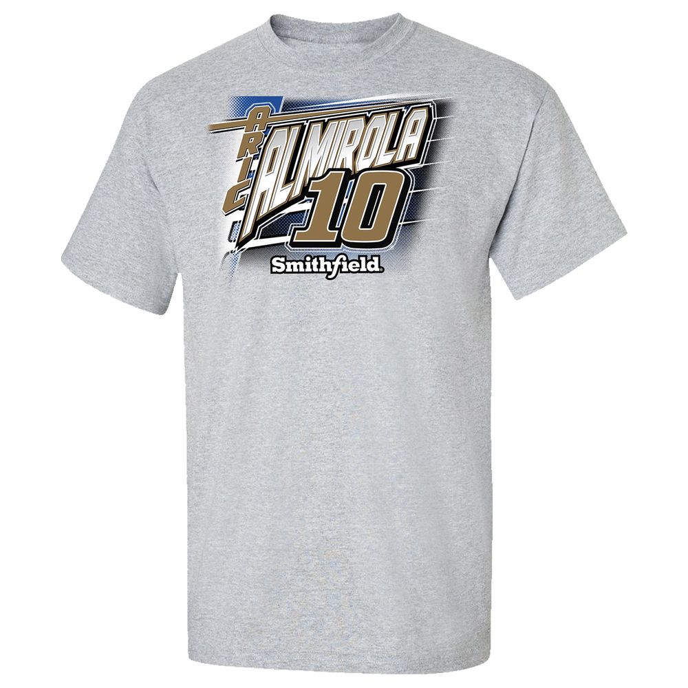 Men's Stewart-Haas Racing Team Collection Heathered Gray Aric Almirola Car T-Shirt