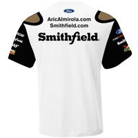 Men's Stewart-Haas Racing Team Collection White Aric Almirola Smithfield Sublimated Uniform T-Shirt