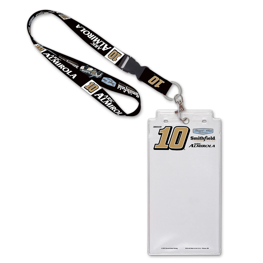 WinCraft Aric Almirola Name & Number Lanyard with Credential Holder