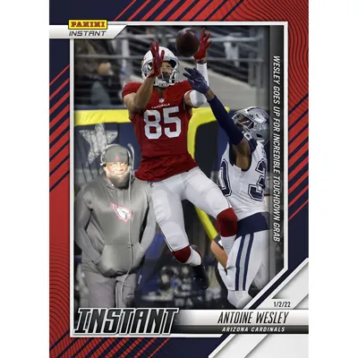 Antoine Wesley Arizona Cardinals Fanatics Exclusive Parallel Panini Instant NFL Week 17 Wesley Goes Up For Incredible Touchdown Grab Single Rookie Trading Card - Limited Edition of 99