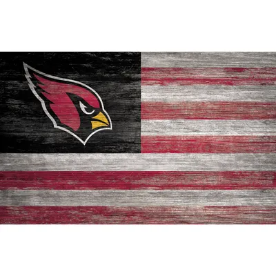 Arizona Cardinals 11'' x 19'' Distressed Flag Sign