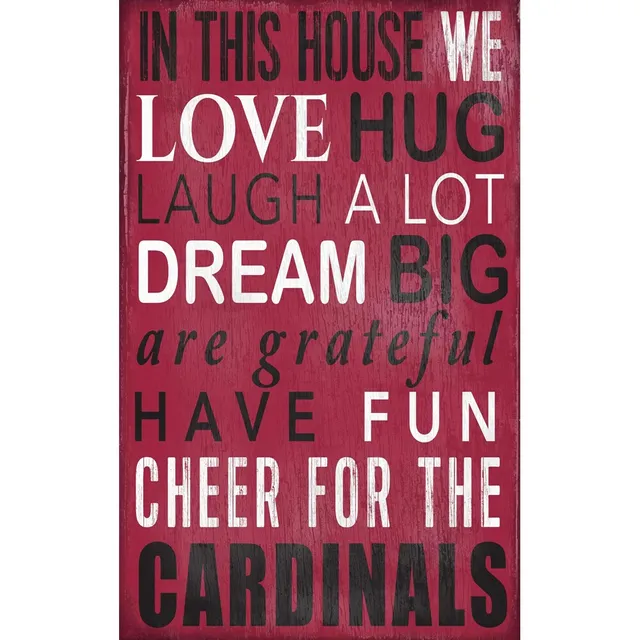 Arizona Cardinals 11'' x 19'' Welcome Pride Sign