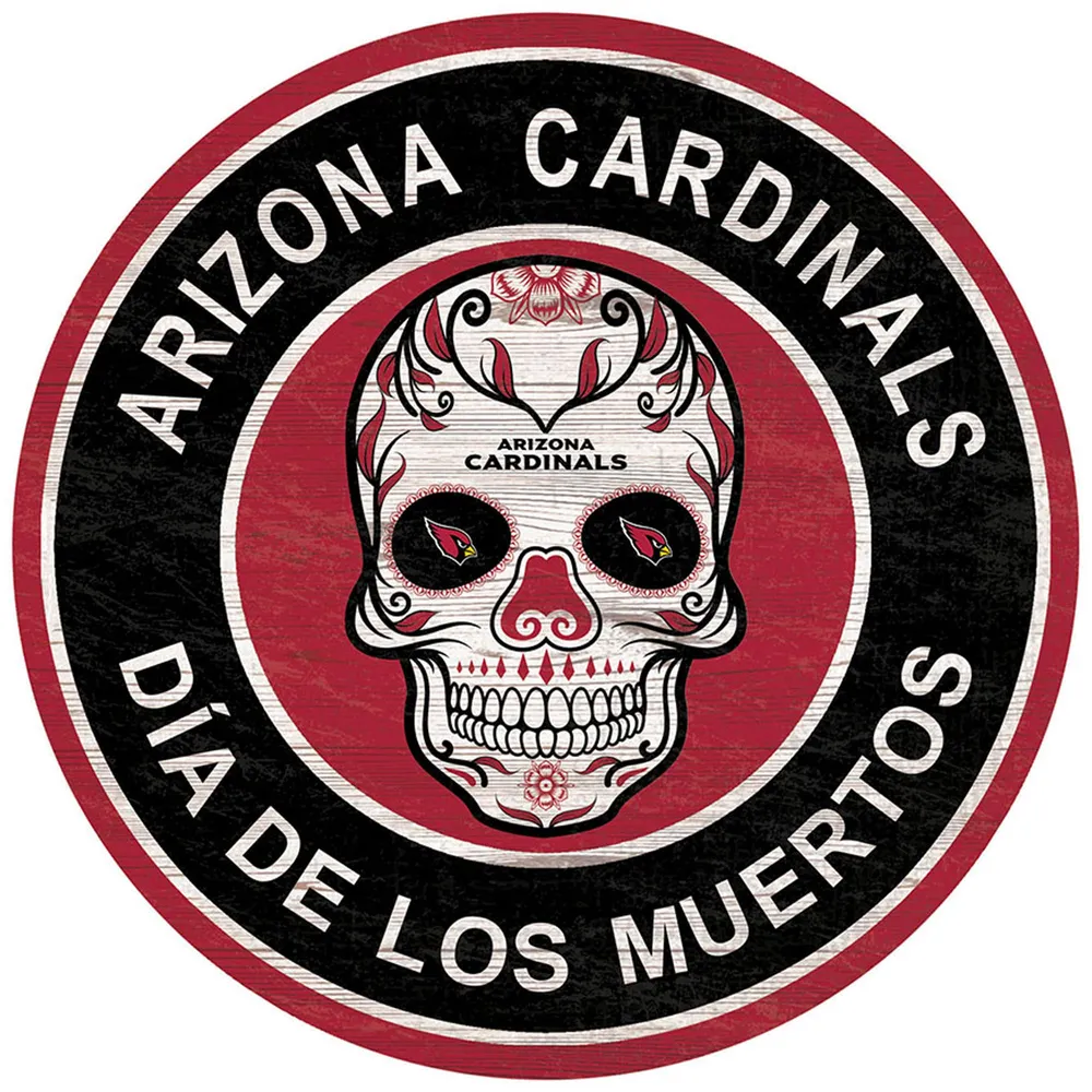 Lids Arizona Cardinals 12'' Sugar Skull Sign