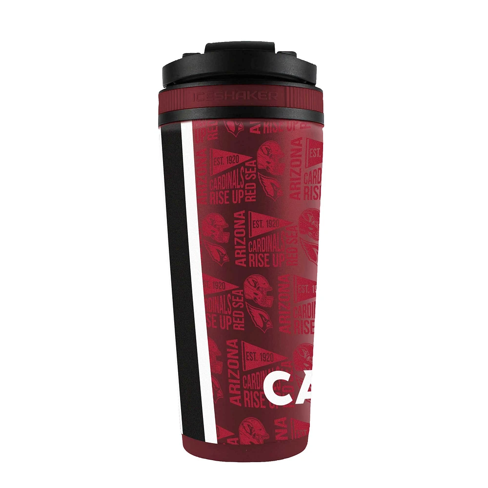 Arizona Cardinals 26oz. 4D Stainless Steel Shaker Bottle