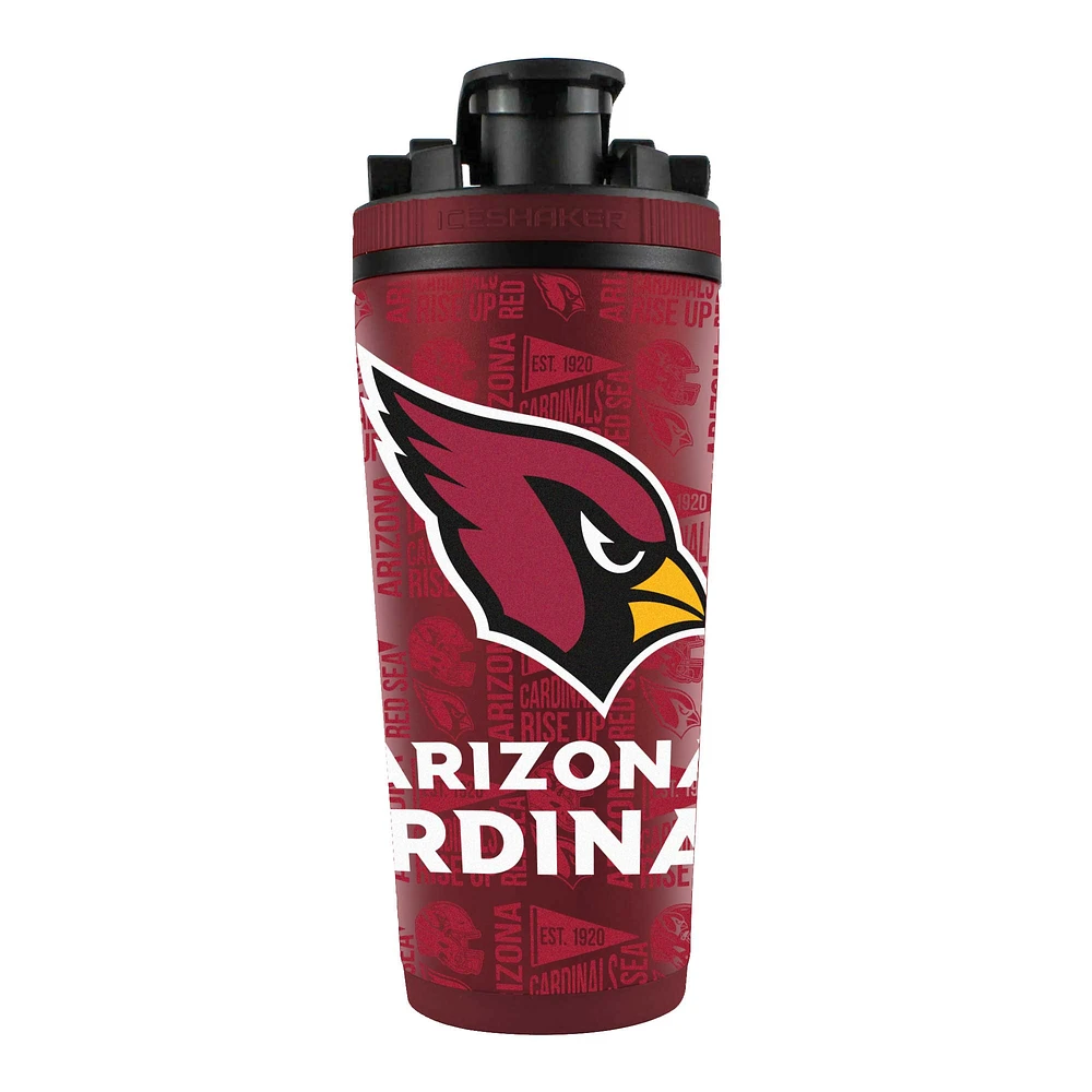 Arizona Cardinals 26oz. 4D Stainless Steel Shaker Bottle