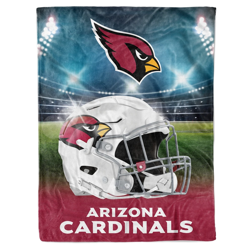 Couverture de lumières de stade 60" x 80" des Cardinals de l'Arizona