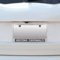 Arizona Cardinals Bottom Only Carbon Fiber License Plate Frame with Matte Letters