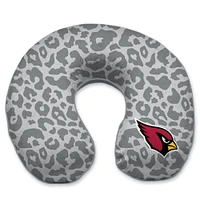 Arizona Cardinals Cheetah Print Memory Foam Travel Pillow