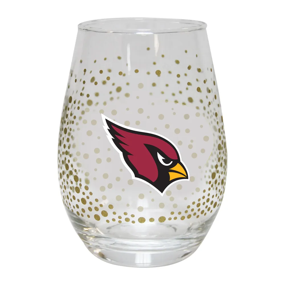 Louisville Cardinals 15oz. Floral Stemless Wine Glass