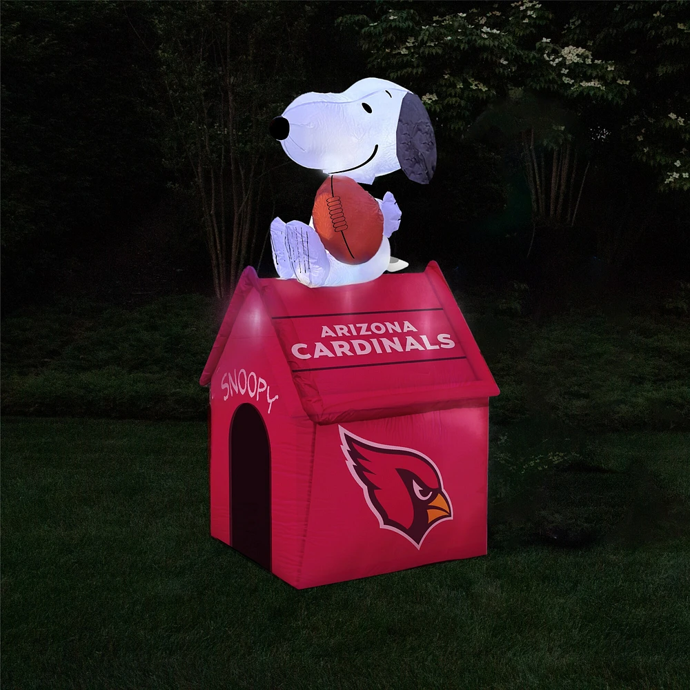 Niche gonflable Snoopy des Cardinals de l'Arizona