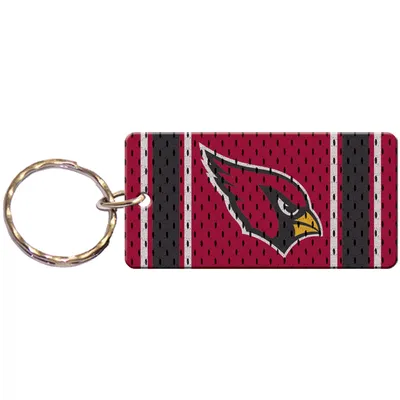 Arizona Cardinals Jersey Printed Acrylic Team Color Logo Keychain