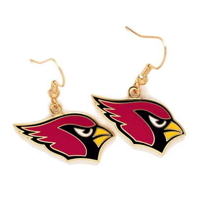 Boucles d'oreilles en fil avec logo des Cardinals de l'Arizona