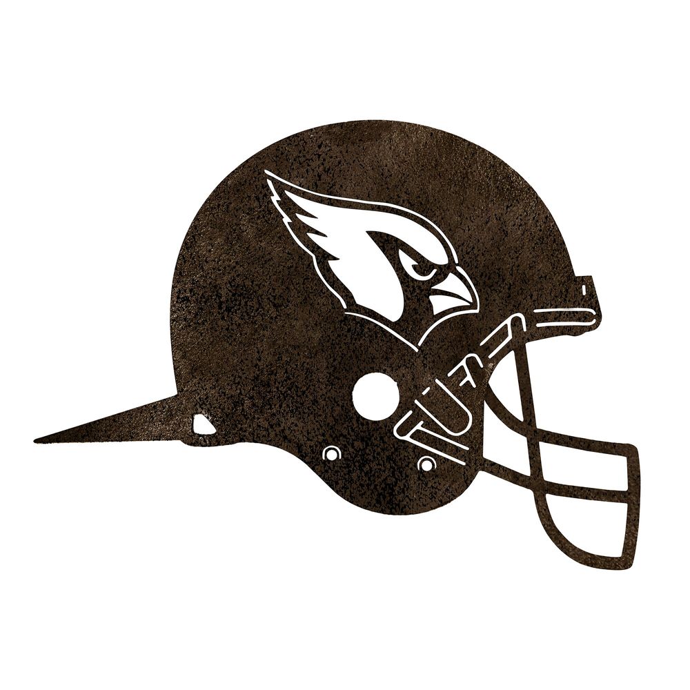 Arizona Cardinals Metal Garden Art Helmet Spike