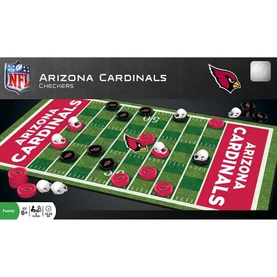 Arizona Cardinals NFL Checkers Set