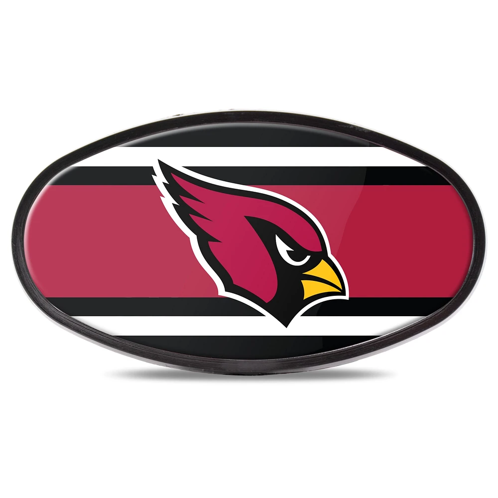 Arizona Cardinals Stripe Oval Fixed 2" Hitch Cover